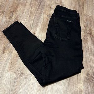 Hudson Nico Super Skinny Mid-rise Black Jeans